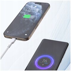 Καλώδιο Dudao L9C 65W USB-C - USB-C 1m - λευκό