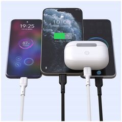 Καλώδιο Dudao L9C 65W USB-C - USB-C 1m - λευκό