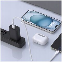 Καλώδιο Dudao L9C 65W USB-C - USB-C 1m - λευκό