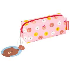 Κασετίνα Line Friends LINE FRIENDS - Καλλυντική τσάντα με εικόνα αρκούδας γενικής χρήσης