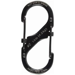 Nite Ize Καραμπίνερ S-Biner SlideLock #2 ανοξείδωτο ατσάλι μαύρο - LSB2-01-R3 - LSB2-01-R3