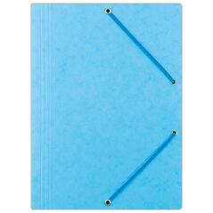 Donau Φάκελος με λάστιχο DONAU, preszpan, A4, 390gsm, 3-πτύχ., ανοιχτό μπλε