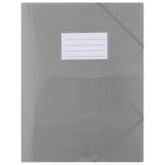 Donau Φάκελος με λάστιχο Donau, PP, A4, 480 μικρ., 3-πτύχ., ημιδιαφανής καπνιστός