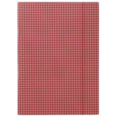 Donau Φάκελος με λάστιχο DONAU, χαρτόνι, A4, 400gsm, 3-πτύχ., κόκκινη σε καρό