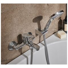 Μπαταρία μπανιέρας KFA Μπαταρία μπανιέρας MORRIS με σημειακό ντους χρώμιο