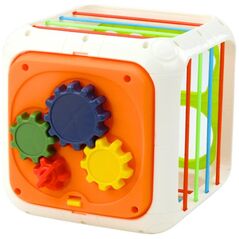 Εκπαιδευτικός Αισθητηριακός Κύβος για Παιδιά με Ελαστικά Πλέγματα Πολύχρωμος