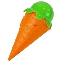 LeanToys Παιχνίδι Δεξιοτήτων Παγωτά σε Χωνάκι Πολύχρωμη Πυραμίδα Στήσε τον Πύργο για Όλη την Οικογένεια