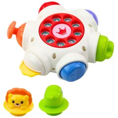 Διαδραστικό Παιχνίδι για Μικρά Παιδιά UFO με Λιοντάρι και Κροκόδειλο