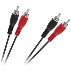 Καλώδιο RCA (Cinch) x2 - RCA (Cinch) x2 1.8m μαύρο (KPO2610-1,8)