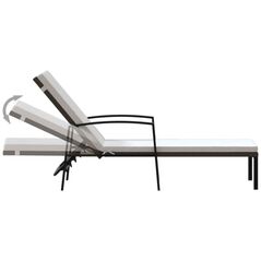 TRITON Ξαπλώστρες με τραπέζι, 2 τεμ., πολυρατάν, καφέ