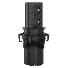 Bachmann BACHMANN Ανυψωτικό 2xCEE7/3, AEH, μαύρο, 2 μ