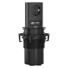 Bachmann BACHMANN ΑΝΕΛΚΥΣΤΗΡΑΣ 1xCEE7/3 1xΦορτιστής USB 2.0m AEH RAL9005