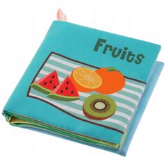 Canpol BOCIOLAND Μαλακός θορυβώδης - σφυρίζοντας βιβλίο FRUITS 5904501650946