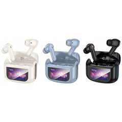 Ασύρματα ακουστικά HOCO με οθόνη αφής TWS ANC ENC EQ21 μπλε