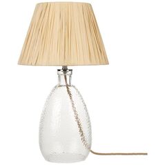 Επιτραπέζιο φωτιστικό Beliani Διαφανές γυάλινο επιτραπέζιο φωτιστικό BLANCO Lumarko! 13294919 4255664831545