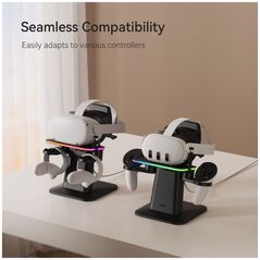 Gogle VR KIWI design Stojak RGB ładujący do Meta Quest 3 | KIWI DESIGN & META