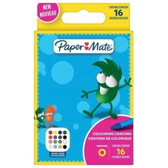 Paper Mate Παιδικά Κηρομπογιές Χρωματισμού 16 τεμάχια M Blister