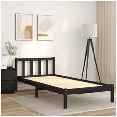 vidaXL Σκελετός κρεβατιού, 90 x 200 εκ., μασίφ ξύλο πεύκου Lumarko!