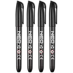 Μαρκαδόρος κατασκευών Neo, μαύρος, μόνιμος, αδιάβροχος, ελαιώδης, 4 τεμ