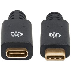 Καλώδιο USB Manhattan USB-C - USB-C 1 m Μαύρο (355681)