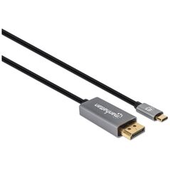 Manhattan USB-C - Καλώδιο USB DisplayPort 2 m Μαύρο (354844) 9264409 766623354844