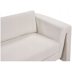 Beliani Ανοιχτός μπεζ βελούδινος καναπές MAUNU Lumarko! 13300688 4255664853172