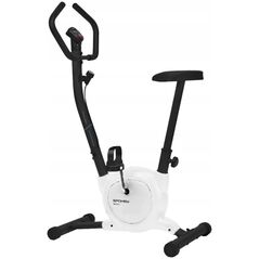 Στατικό ποδήλατο Spokey Aron μηχανικό λευκό