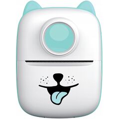 Θερμικός Εκτυπωτής Bluetooth για Φωτογραφίες Αυτοκόλλητα Σημειώσεις Ετικέτες / KiddoBoo X2 / Λευκό Σκυλάκι