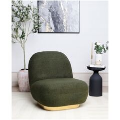 Πολυθρόνα Beliani Boucle Σκούρο Πράσινη LOVIISA Lumarko! 13303107 4255664856524