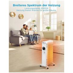 Καλοριφέρ Midea Midea NY2009-22M | Καλοριφέρ λαδιού | 2000 W | Αριθμός επιπέδων ισχύος 3 | Λευκό