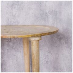 Τραπέζι καφέ από ξύλο μάνγκο NORSKA, ύψος 47 εκ.