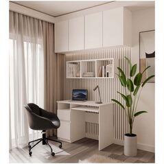 Κρεμαστή Ραφιέρα COBI 1X3 - Μοντέρνο Ράφι Τοίχου με 3 Θήκες Ματ Λευκό