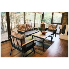 Kalune Design Σαλόνι Sodo Mers - Μαύρο (1+1+2)