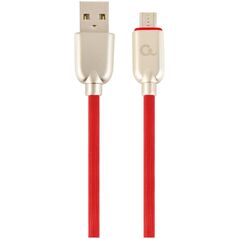 Καλώδιο USB Gembird USB-A - microUSB 1 m Κόκκινο (CC-USB2R-AMmBM-1M-R)