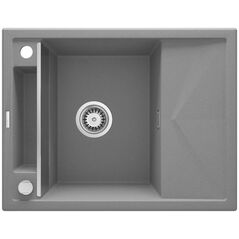 Νεροχύτης Deante MAGNETIC - γρανιτένιος μαγνητικός 1-θέσιος με αποστράγγιση Γκρι (ZRM S11A)