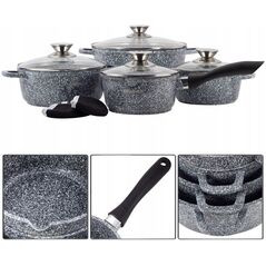Σετ κατσαρολών 100505 γρανίτης 8 τεμαχίων