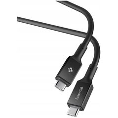 Spigen Essential USB C σε USB C 100W Καλώδιο, μαύρο EB10010CC