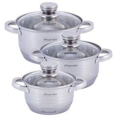 Σετ κατσαρολών 6 τεμαχίων Kamille KM-4915