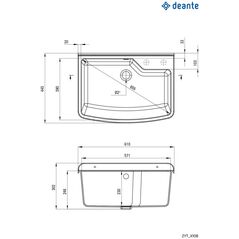 Νεροχύτης Deante Deante Garden Komora gospodarcza