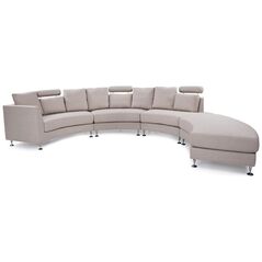 Shumee Ημικυκλικός αρθρωτός καναπές μπεζ ROTUNDE