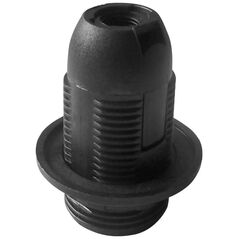 Orno Θερμοπλαστική βάση E14 με φλάντζα, μαύρη