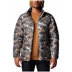 Μπουφάν Columbia Powder Lite II Printed 2098394278 γκρι XL