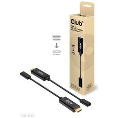 Προσαρμογέας USB Club 3D CAC-1333 USB-C - HDMI Μαύρο (500706)