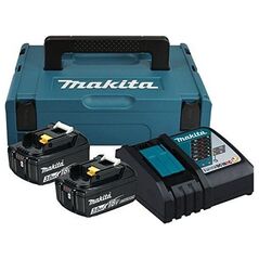 MAKITA Σετ τροφοδοσίας MakPack 18V φορτιστής DC18RC + 2x μπαταρία 3.0Ah BL1830B (197952-5)