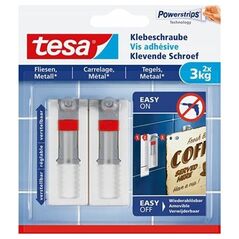 Tesa 1x2 Tesa Adjustable Adhesive Nail for Tiles & Metal 3kg 77764