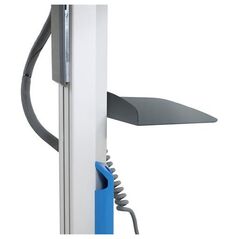 ΕΡΓΟΤΡΟΝ Στήριγμα, εξάρτημα, ράφι, για, εκτυπωτή, μικρός, εξοπλισμός, μέταλλο, σκούρο, γκρι, καρότσι, τοποθετήσιμο