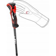 LEKI KIJE 3D AIRFOIL black/red 115