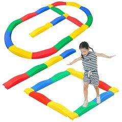 ROWNOWAŻNIA ŚCIEŻKA SENSORYCZNA DESKI ŁĄCZONE ANTYPOŚLIZG ZESTAW 16 EL.