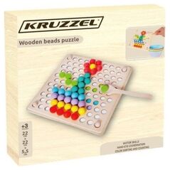 Ξύλινο παζλ με χάντρες Kruzzel 22403