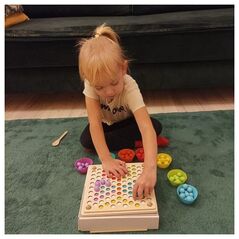 Ξύλινο παζλ με χάντρες Kruzzel 22403